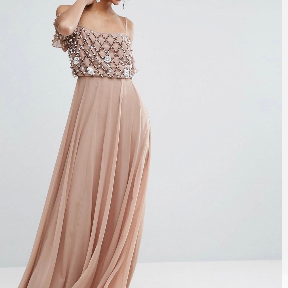 NWT ASOS bridesmaid dress dusty rose size 2